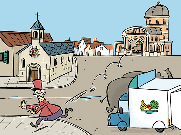 Un bon matí, un lleó