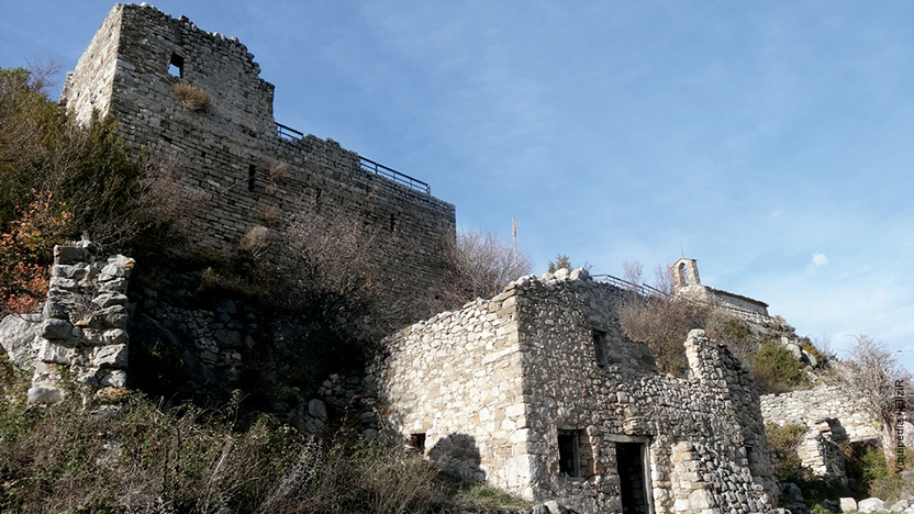 El castell de Saldes