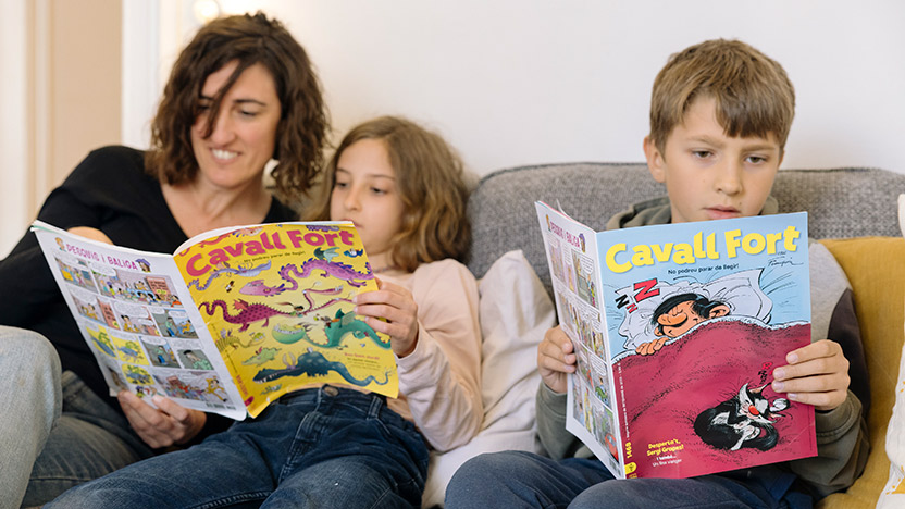 Què és el que no us canseu de llegir a Cavall Fort?